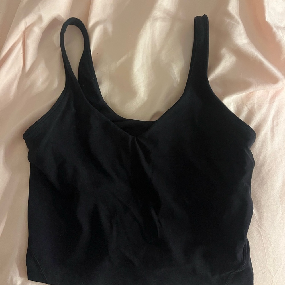 lululemon Black tank built in bra